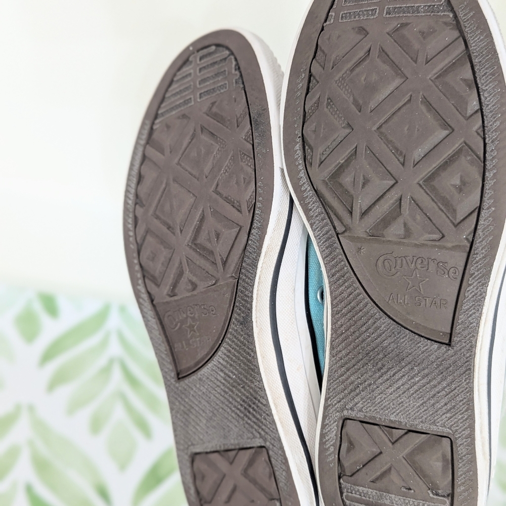 Baby Blue Converse Men's 4 Used - Picture 8 of 10